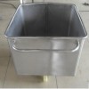 不銹鋼料車 食品周轉(zhuǎn)料斗車批發(fā) 手推肉桶車肉料車 廠家定制
