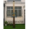 鍍銅拉絲景觀燈中式仿云石燈柱商業(yè)廣場落地?zé)籼厣裸~景觀庭院燈