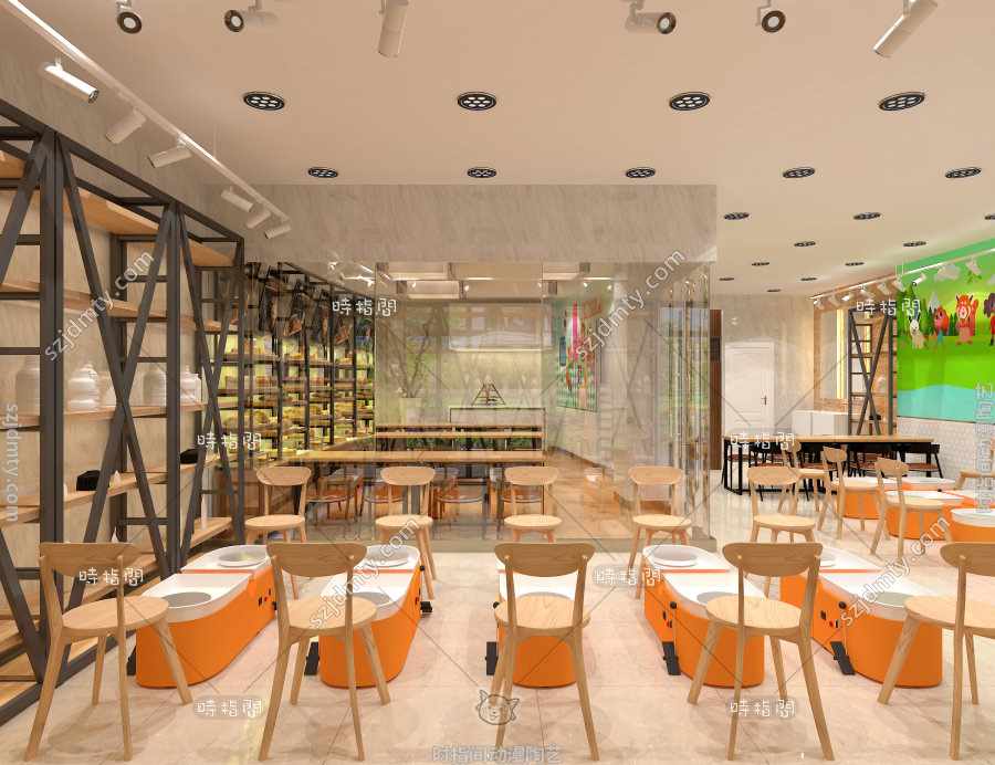 陶藝店，兒童陶藝店，陶藝店加盟，陶藝店裝修，陶藝店裝修展示圖，時指間陶藝店 (10)